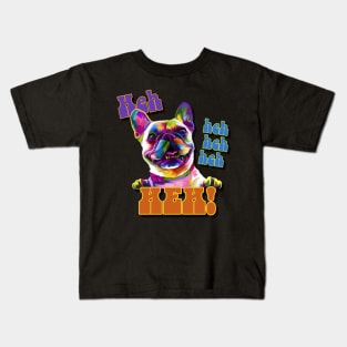 Psychedelic Laughing Bulldog Kids T-Shirt